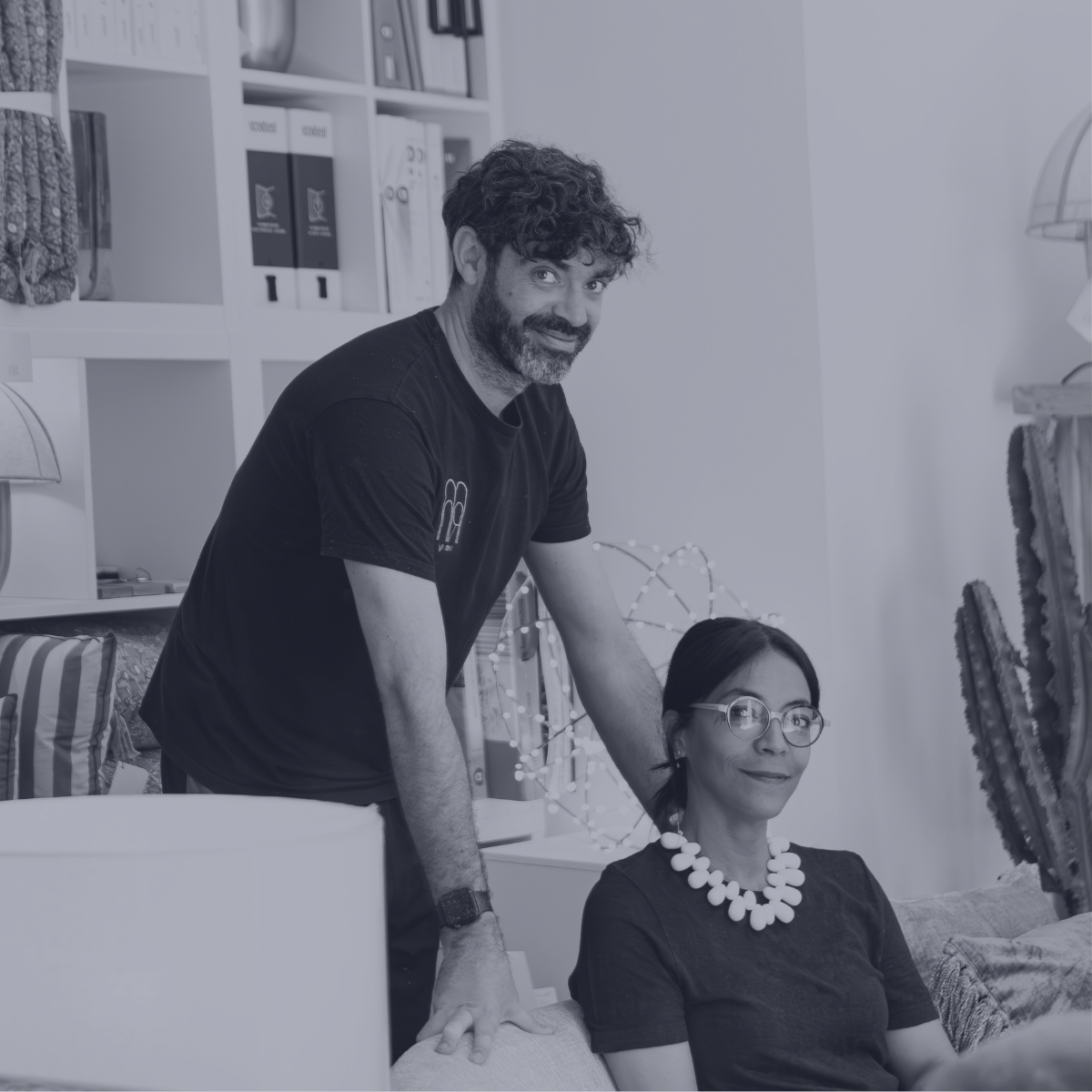 Julie et Steven, architecte d’intérieur et peintre décorateur, duo fondateur de Maison RN
